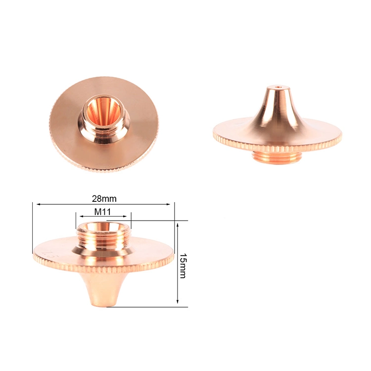 فوهة القطع بالليزر عالية السرعة D28 فوهة ليزر الألياف D32 مع جميع أنواع إمدادات المصنع المسلسل 3