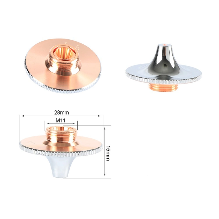 فوهة القطع بالليزر عالية السرعة D28 فوهة ليزر الألياف D32 مع جميع أنواع إمدادات المصنع المسلسل 4